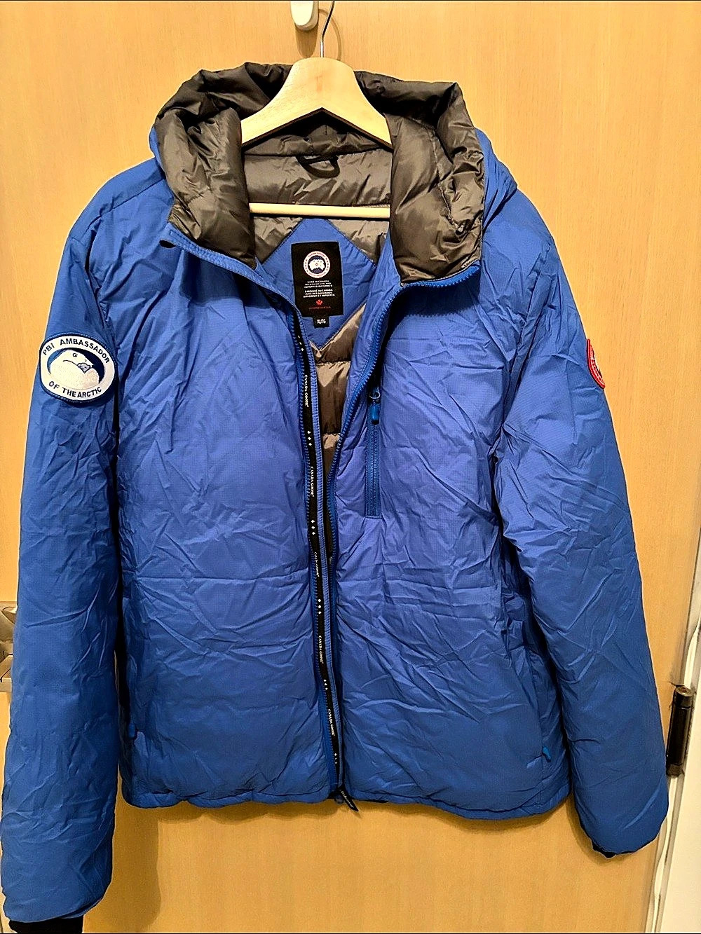 Canada Goose PBI Lodge Hoody Blue Puffer Jacket XL